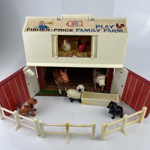 Vintage 1967 Fisher-Price Little People Play Family Farm Set - Picture 11 of 11